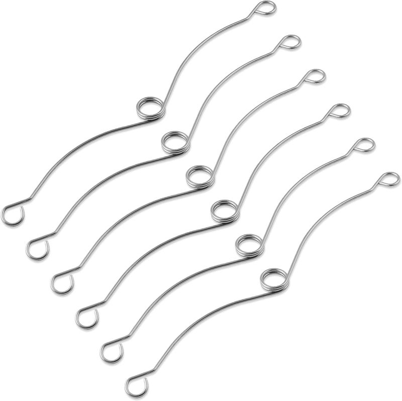 Pretwad 6 Pack S99140208 Grille Spring Clips - BroanNutone Vent Fan Repair Clips for Vent Fans and Bathroom Fans, Fan Cover Spring Clip Compatible with Models QT130LE-B, QT130E-B, QT140E-B, QTXE150 Etc - Image 1